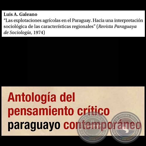 Las explotaciones agrícolas en el Paraguay. Hacia una interpretación sociológica de las características regionales - Por LUIS GALEANO - Páginas 189 al 220